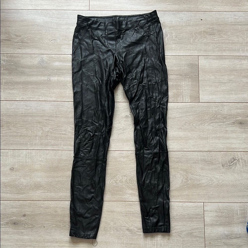 Wilfred Free Aritzia Black Faux Leather Pants